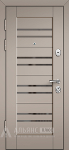 Глухая уличная металлическая дверь с максимальным утеплением №19 внутренняя - фото