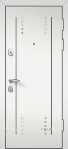 Входная трехконтурная дверь в частный дом с филенкой №22 внешняя - фото