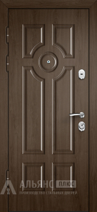 Дутая дверь с полимерным кованым покрытием для тамбура №40 внутренняя - фото