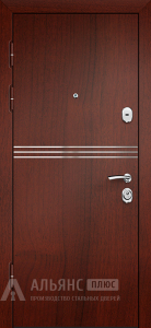 Металлическая белая входная дверь лабиринт Аура с отражающим свет покрытием №26 внутренняя - фото