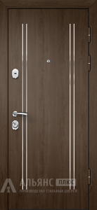 Венге входная дверь с эргономичным уплотнением №2 внешняя - фото