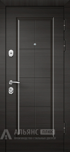 Подъездная металлическая дверь в квартиру №18 внешняя - фото