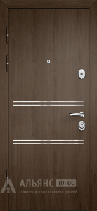 Недорогая дверь белая для подъезда №57 внутренняя - фото