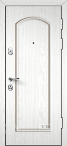 Белая входная дверь Модерн Вайт из коллекции Классик №2 внешняя - фото