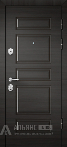 Черная дверь с наполнителем пенополистирол №12 внешняя - фото