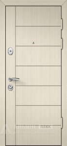 Сталинская дверь с фрезеровкой и молдингом №6 внешняя - фото